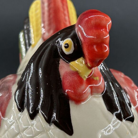 Metlox Poppytrail Vintage Hen In Nest Pottery Dish 6.5"L x5"H x5 1/4"W - Picture 2 of 10